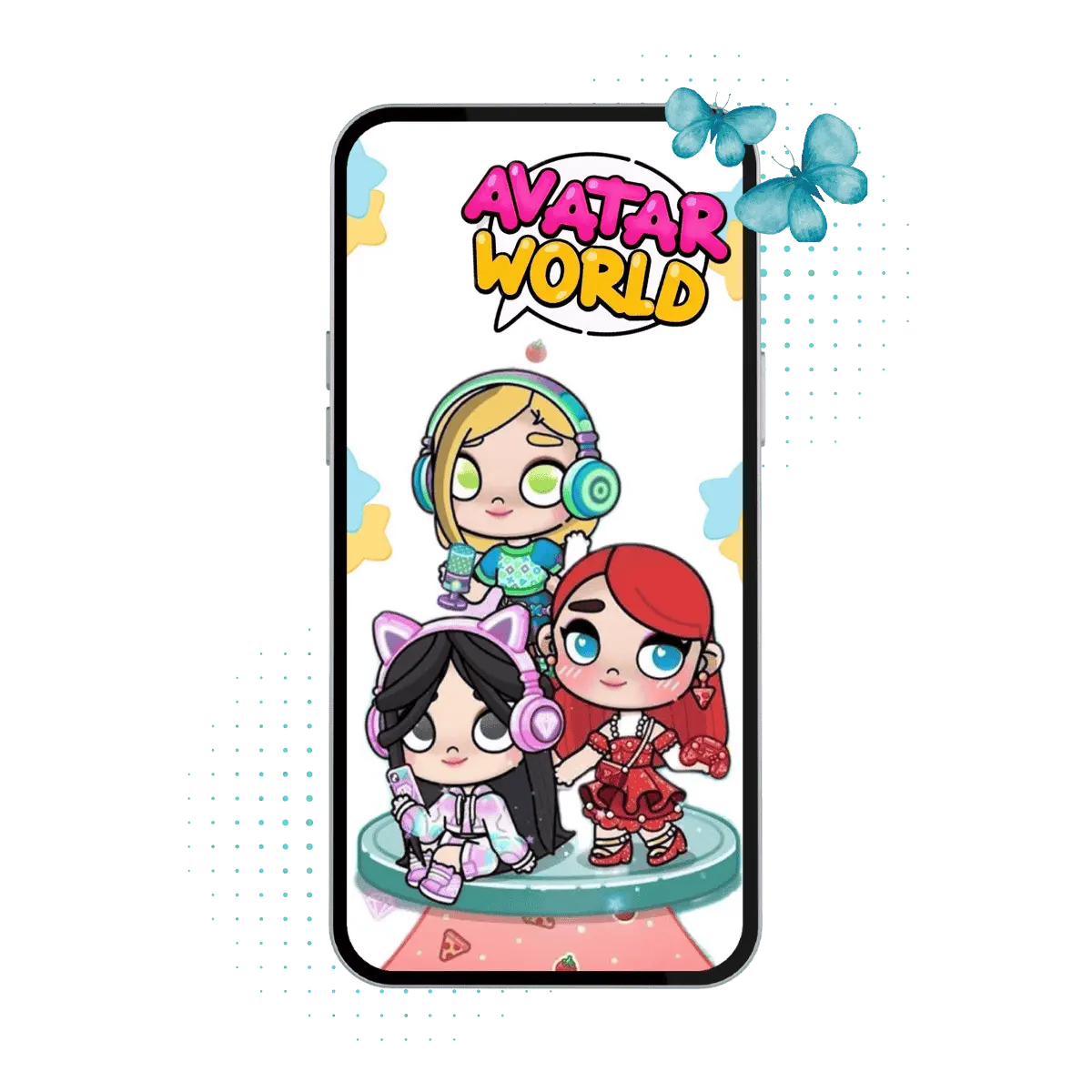 Download Avatar World Mod APK Create, Explore & Customize Freely 33 Avatars welcoming players during gameplay in Avatar World