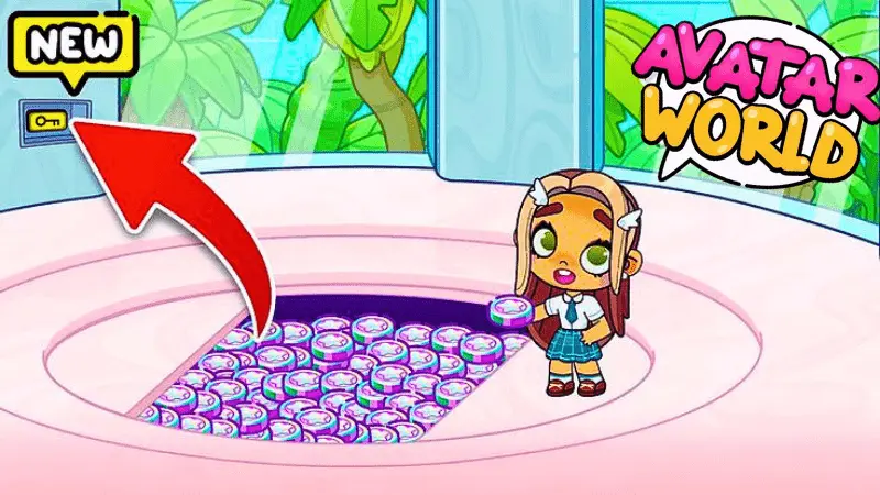 Secret Codes 6 Download Avatar World APK players unlocking coin secret under floor