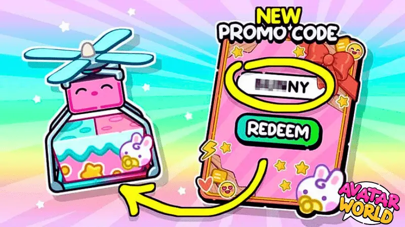 Promo Codes 2 player is using special promo codes to unlock all exclusive outfits and rewards in the Pazu Avatar World city life adventure.