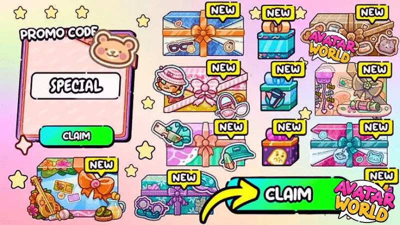 Promo Codes 4 players open hidden secrets using avatar world promo codes to get unlimited gifts, rewards, and surprises in the adventure