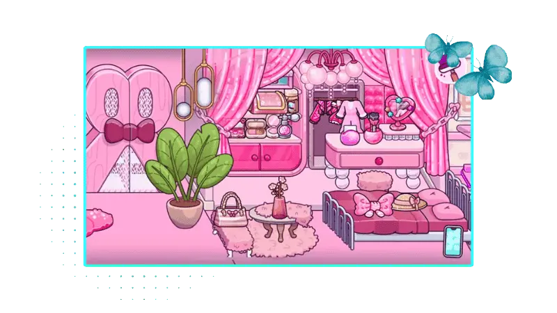 Download Avatar World Mod APK Create, Explore & Customize Freely 25 A beautifully decorated dream house room in pazu Avatar World