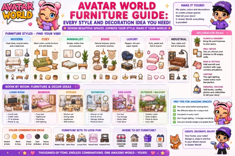 Avatar World Furniture Guide