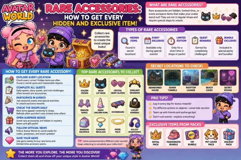 Avatar World Rare Accessories