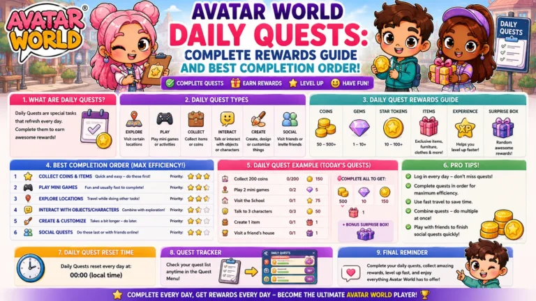 Avatar World Daily Quests