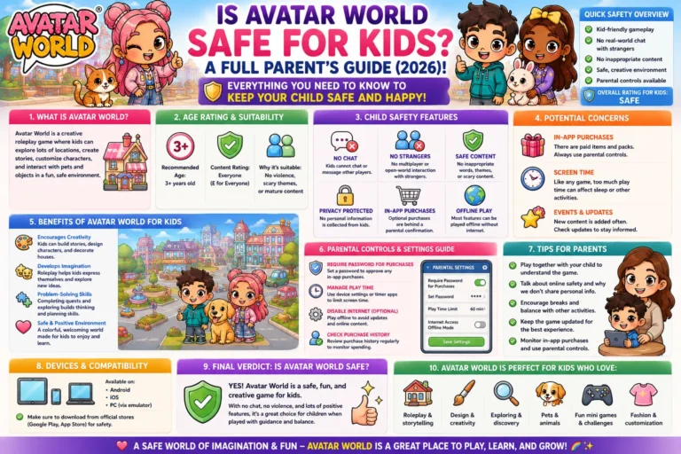 Avatar World Safe for Kids