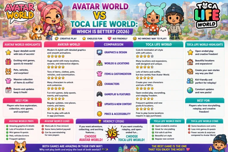 Avatar World vs Toca Life World