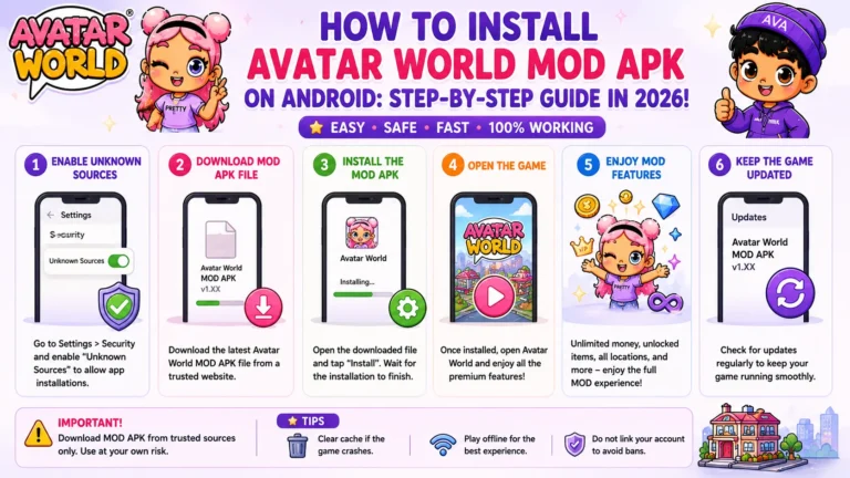 How to Install Avatar World MOD APK on Android