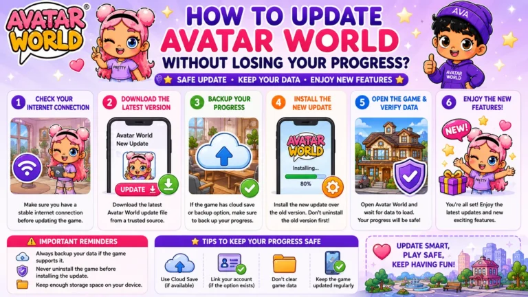 How to Update Avatar World MOD APK Without Losing Your Progress