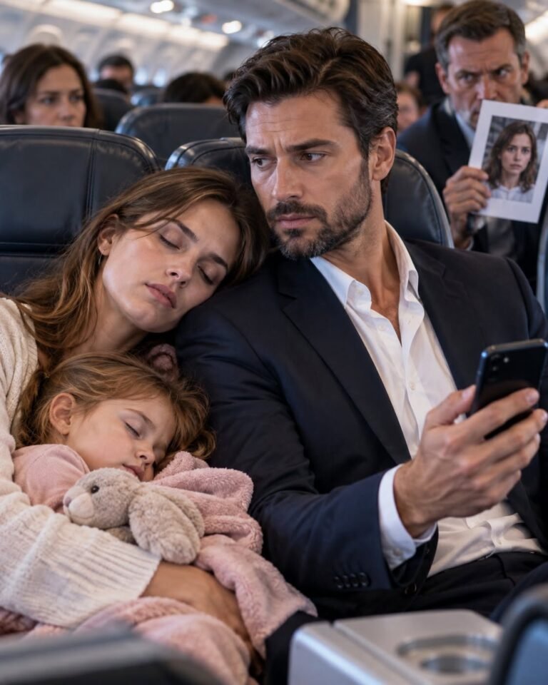 A stranger beside me on a flight asked, “Could you pretend you fell asleep on my shoulder?” I almost said no. I had just left Chicago with my five-year-old daughter, two suitcases, and a marriage that had fallen apart three days earlier.