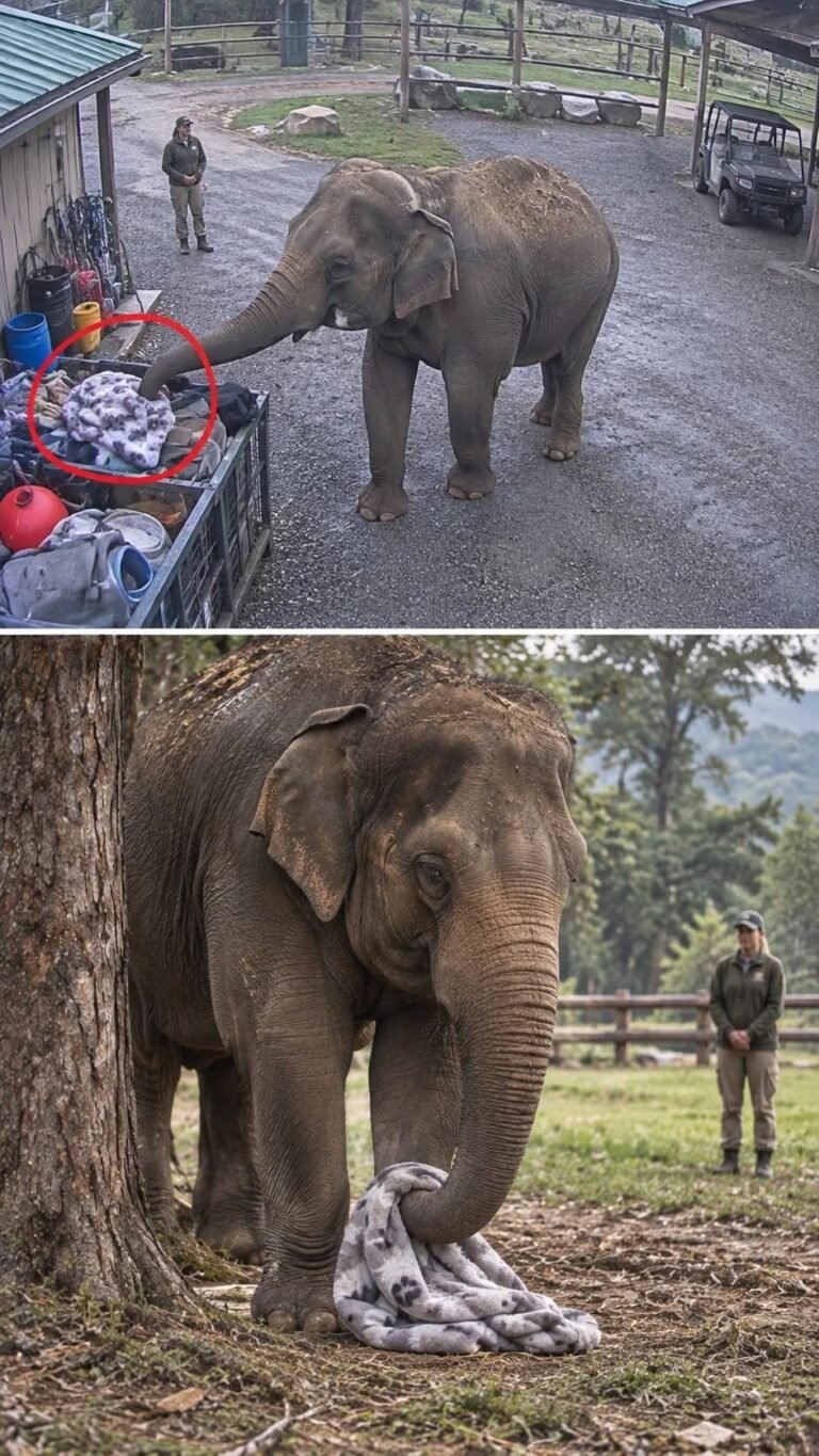 “She Lost Her Baby Months Ago… Then This Mother Elephant Found The One Thing That Still Reminded Her Of Love”