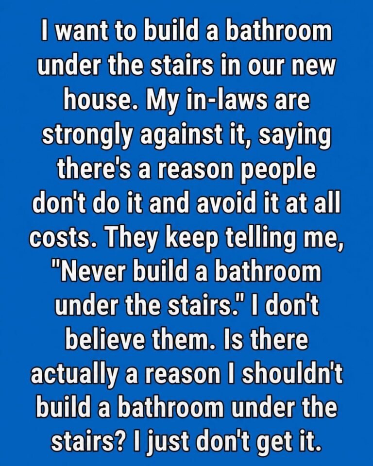 Why You Should Never Build a Bathroom Under the Stairs