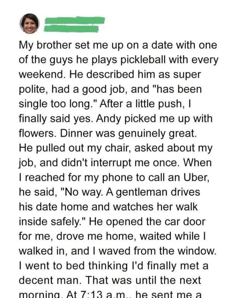 My Date Insisted…